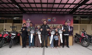 Gratis, Polres Kediri Kota Temukan dan Kembalikan Motor Hilang  kepada Pemiliknya