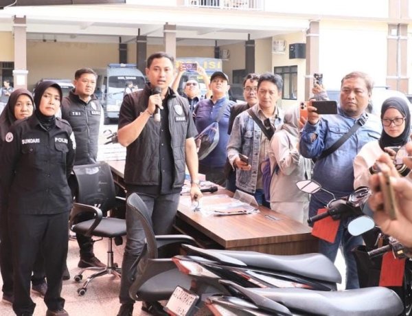 Polres Kediri Kota Amankan 2 Tersangka Curanmor yang Beraksi di Sejumlah TKP