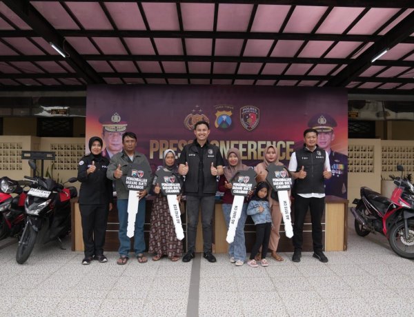 Gratis, Polres Kediri Kota Temukan dan Kembalikan Motor Hilang  kepada Pemiliknya